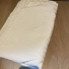 ホワイト ストライプ 掛け布団カバー　シングル