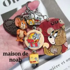 トムとジェリー キーホルダー チャーム付き ストラップ