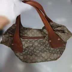 russet ラシット モノグラム トートバッグ ナイロン レザー 茶