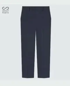 ユニクロ スマートアンクルパンツ ストレッチ スリムテーパード M ネイビー