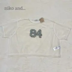 【新品タグ付】ニコアンド niko and... シアー ナンバリング PO 白のサムネイル