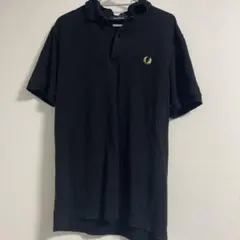 FRED PERRY ポロシャツ 黒 40 英国製 イギリス製 月桂樹ロゴ