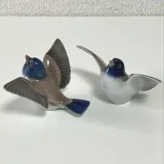 ロイヤルコペンハーゲン フィギュリン 四十雀 シジュウカラ 2羽のサムネイル