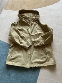 Ships ベージュ フード付き マウンテンパーカー