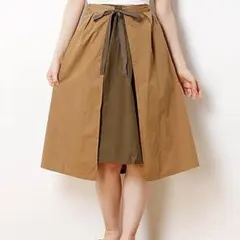 【処分セール】前後着用エプロンスカート エプロン風スカート