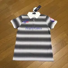 パーリーゲイツ ソルディフェンダーサーマル ポロシャツ（NAV&WHT／5