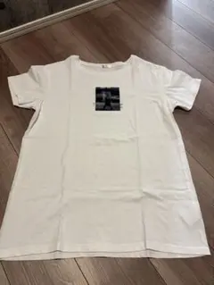 【即日発送】レディース 半袖 Tシャツ ホワイト フォトプリント Lサイズ