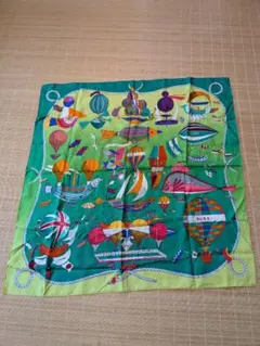 美品】GUCCIグッチ絹スカーフ⭐︎魚靴果物蝶花⭐︎ヴィンテージ トム