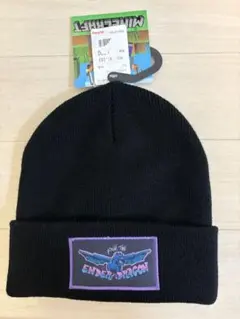 新品★マイクラマインクラフト帽子Minecraft ニット帽 ビーニー ブラックのサムネイル