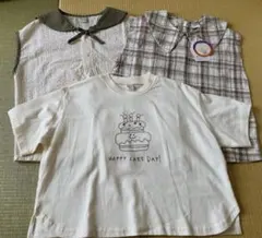 タグ無未使用 バースデイ tete a tete 春夏服3点セット