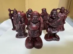七福神？！打出の小槌 置物 開運 縁起物 沖縄の田舎にあった古物です。7点セット