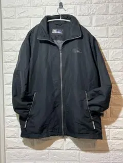 【美品】FIRST DOWN ブラックナイロンジャケット Lサイズ