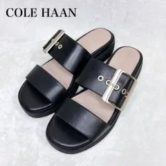【美品】COLE HAAN コールハーン サンダル レザー バックル　ゴールドのサムネイル