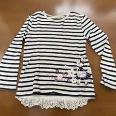 お値下げ❣️KNIT PLANNER ストライプ長袖カットソー 130cm