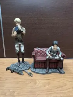 一番くじ 進撃の巨人 自由への進撃 リヴァイ ミケ・ザカリアス　フィギュア