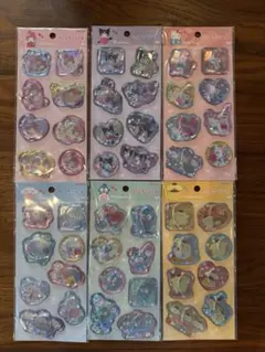 サンリオ　ウォーターシール　キティマイメロクロミハンギョドンプリンシナモ