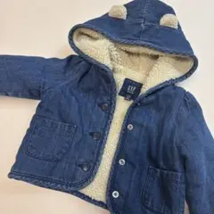 GAP デニム フリースアウター 12-18ヶ月