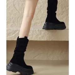 2way kushu-kushu suede boots/2wayスエードブーツ - メルカリ