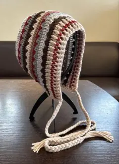 ボンネット　フード帽　ニット帽　バラクラバ