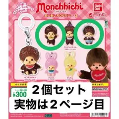 モンチッチ　めじるしアクセサリー2　ガチャ　2個　7