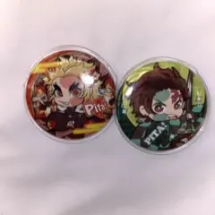 鬼滅の刃 缶バッジ 竈門炭治郎 煉獄杏寿郎