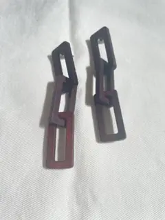 ピアス⭐︎木製チェーン型のサムネイル