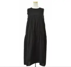 Demi-Luxe BEAMS ノースリーブワンピース ブラック