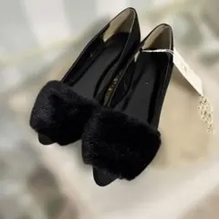 AZUL BY MOUSSY ファー付きパンプス　S