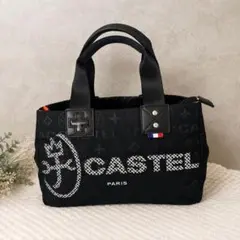 カステルバジャック 総柄ハンドバッグ ドライビングトート 極美品