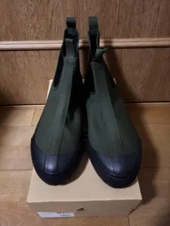 新品 MHL. CHELSEA BOOT グリーン サイドゴア スニーカー