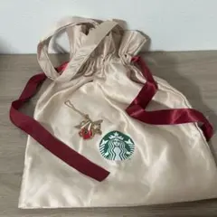 スターバックス ギフトバッグ ホリデーラッピングバッグ ゴールド 2025