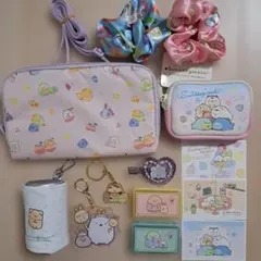 すみっコぐらし　サコッシュ　財布　ポーチ　キーホルダー　シール　まとめ売り