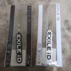 EXILE iD キーホルダー ブラック ホワイト　ストラップ