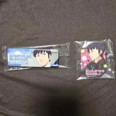 新品未開封　ワールドトリガー　忍田真史　スクエア缶バッジ　アクリルバッジ