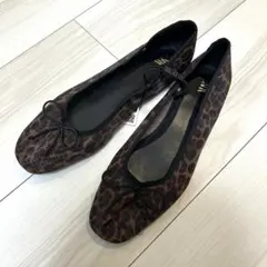 レオパード フラットシューズ