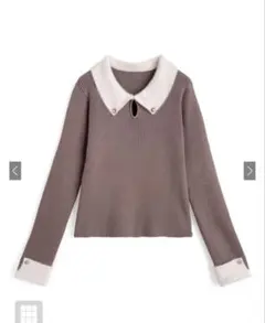 GRL フェザーカラーリブニットトップス［K93891］