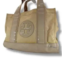 美品 トリーバーチ エラ トートバッグ 肩がけ A4収納可能 ベージュ 大容量