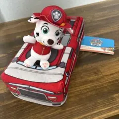 【新品】パウ・パトロール ティッシュボックスカバー マーシャル