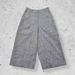 美品GEORGES RECHジョルジュレッシュツイードガウチョパンツグレーS相当