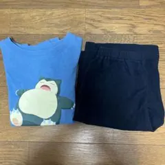 ポケモン カビゴン Tシャツとパンツセット パジャマ半袖