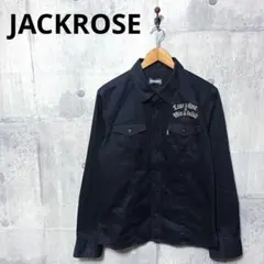 JACKROSE ジャックローズ メンズ バック刺繍シャツ 4 ブラックのサムネイル