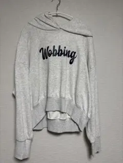 フード パーカー トレーナー ライトグレー スウェット 白 長袖トップス