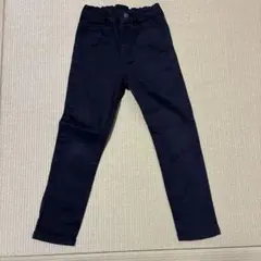 GU ダークブルー スリムフィットパンツ 120cm