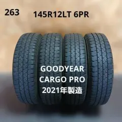 145R12LT 6PR　夏タイヤ4本　グッドイヤー CARGO PROのサムネイル