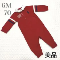 【美品】Ralph Lauren ロンパース　長袖　6M  70