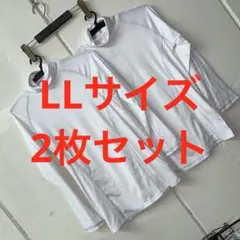 訳ありLLサイズメンズ反射プリントストレッチ裏起毛タートル白2枚セット