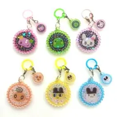 【6個セット】たまごっち めじるしアクセサリー 2連キラキラ