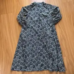 【ITEMS URBANRESEARCH】花柄ラグランハーフスリーブワンピース