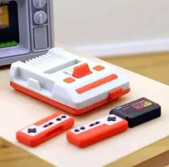 【未開封】ミニチュア ゲーム機 ソフト付き ファミコン 昭和レトロ ドールハウス
