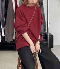 【週末値下げ】ヴィンテージウラケBIGプルオーバー　ボルドー　Mサイズ